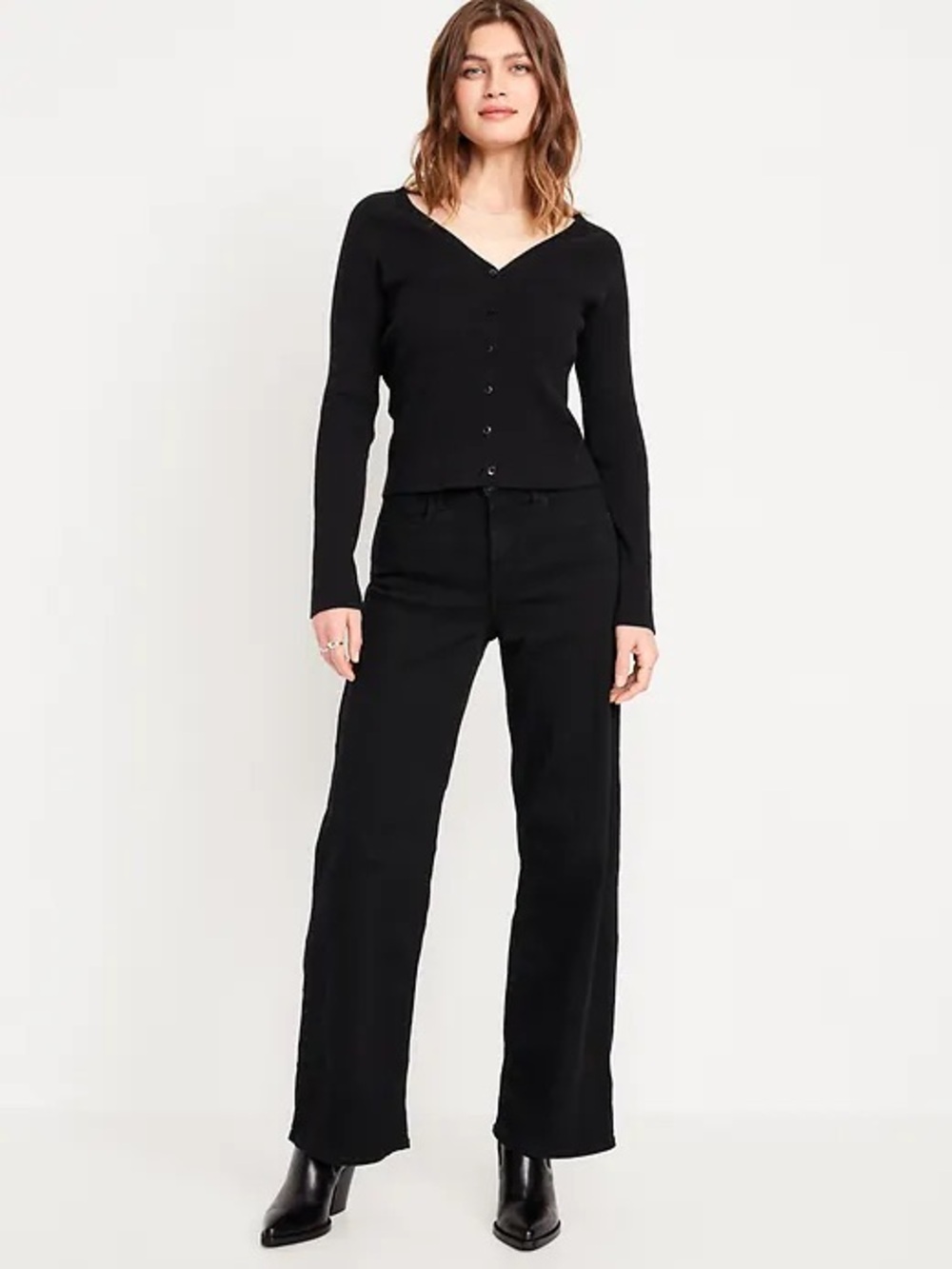 Black Wide Leg Jeans